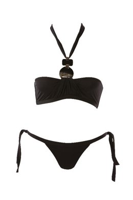 Bikini de la Perla con detalles étnicos.