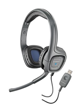 Modelo de auriculares Plantronics.