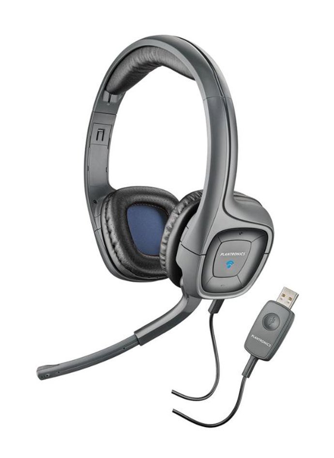 Modelo de auriculares Plantronics.