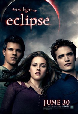 Pattinson, Lautner y Stewart en el cartel de Eclipse