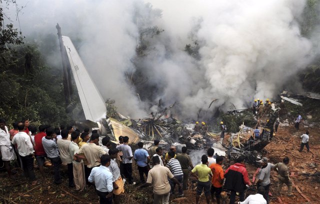 Accidente aéreo en la India 