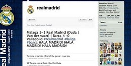Perfil del Real Madrid en Twitter.