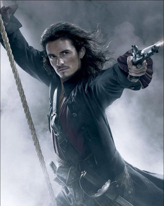 Orlando Bloom en Piratas del Caribe