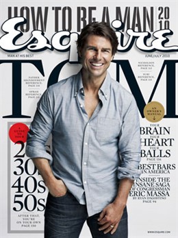 El actor Tom Cruise, portada de la revista 'Esquire'