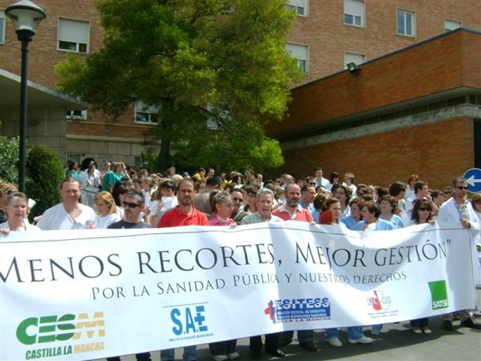 Concentración Satse en Toledo
