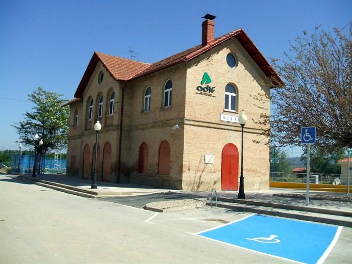 Estación de tren de Olite.