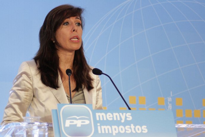 Alicia Sánchez Camacho hoy en rueda de prensa