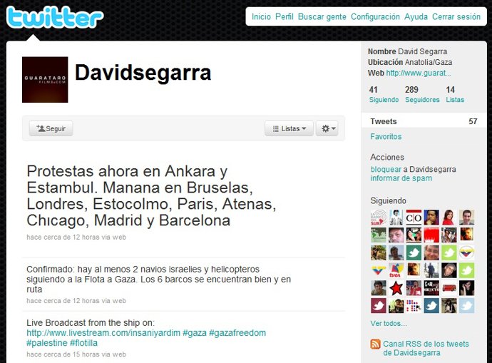 David Segarra en Twitter