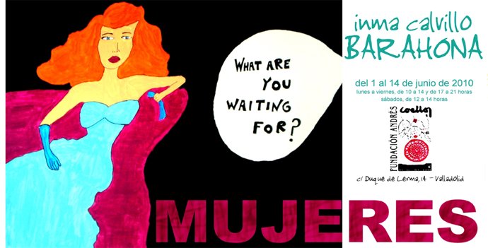 Cartel de la exposición 'Mujeres' de Inma Calvillo
