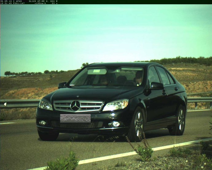 Imagen tomada por el radar de la Policía Foral.