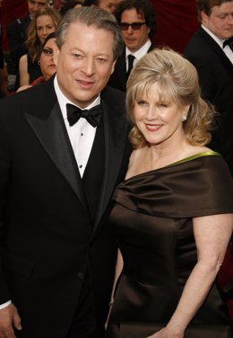 Al Gore y su mujer Tipper Gore