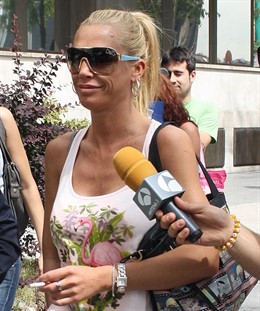 Belén Esteban en los juzgados de Plaza de Castilla, Madrid. 