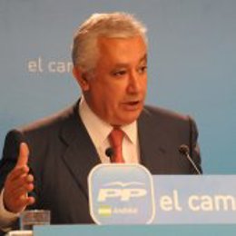 Javier Arenas, en un acto público del PP-A