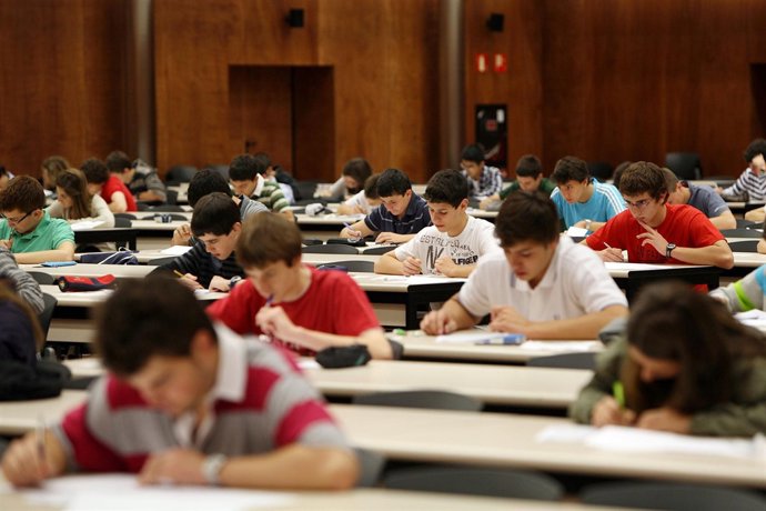 Imagen de las pruebas que se han realizado hoy en el Aula Fernando Remacha.