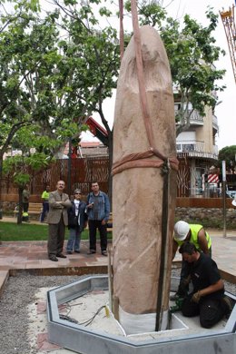 Llegada del menhir