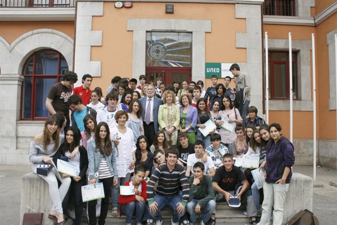 Imagen de todos los alumnos premiados