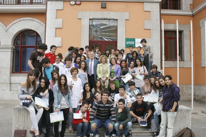Imagen de todos los alumnos premiados