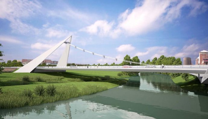 Nuevo puente en Cuatrovientos.