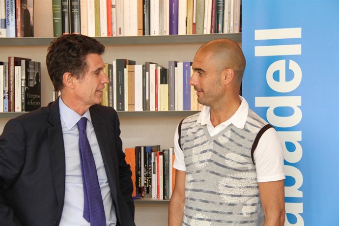 Jaume Guardiola junto a Pep Guardiola