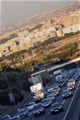 Retenciones en la carretera de Sevilla