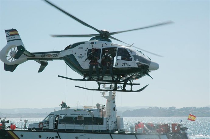 Un momento de los ejercicios