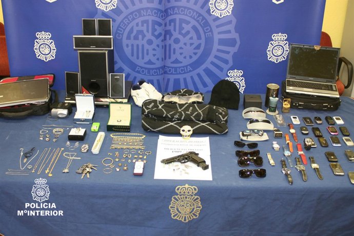 Imagen del material incautado.