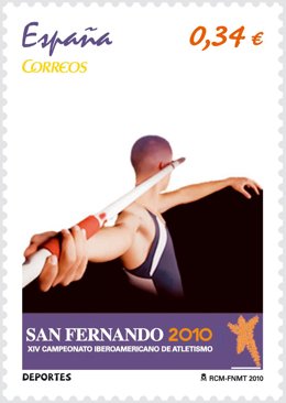 sello del XIV Campeonato Iberoamericano de Atletismo 'San Fernando 2010'