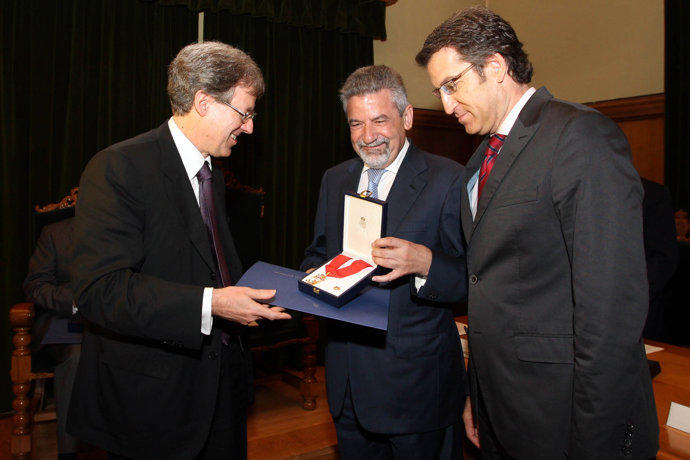Alberto Núñez Feijóo y Xesús Palmou