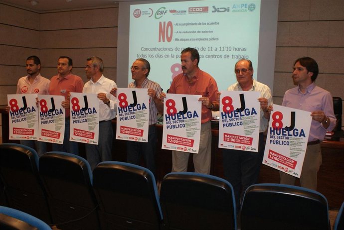 Presentación de la huelga