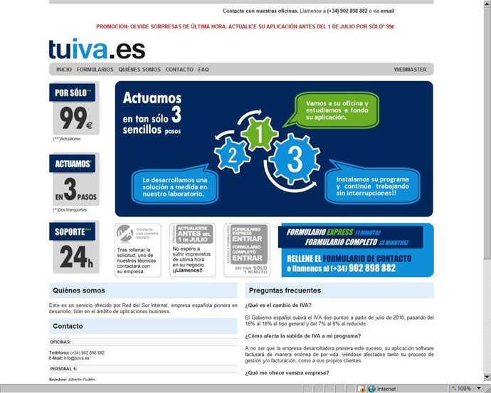 Página web 'Tuiva.es'.