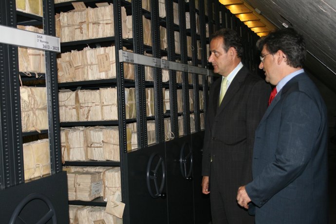 Cecilio Vadillo visita el Archivo de Simancas
