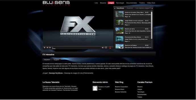FX Interactive en Blusens Television