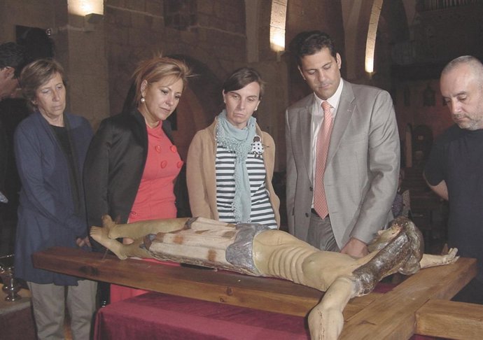 La imagen restaurada del Cristo Crucificado de San Vicente Mártir (Zamora).