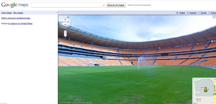Estadio en Google Maps