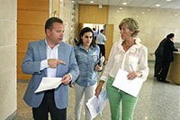 El consejero tras la rueda de prensa