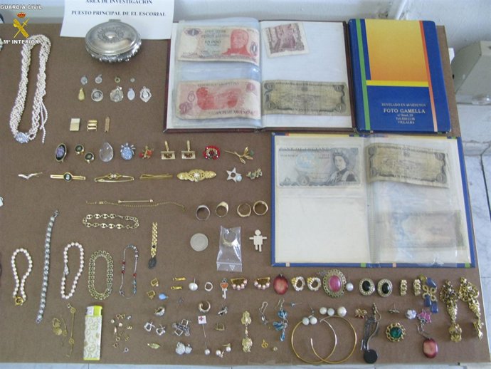 artículos incautados