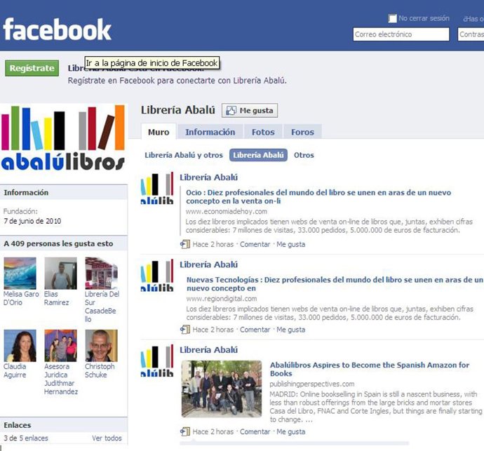 Abalú libros en Facebook