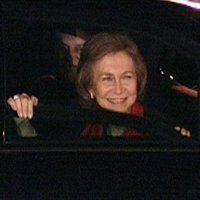 La Reina visita la zona del incendio de Guadalajara