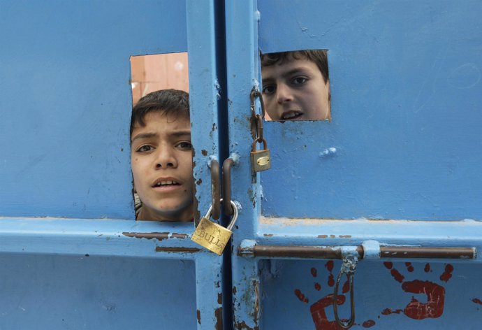 Niños en Palestina