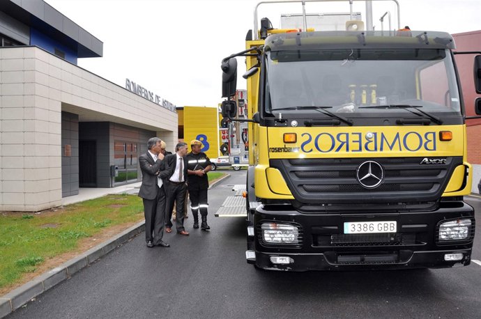 Un momento de la visita.