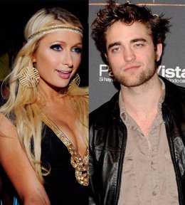 Montaje de la 'celebrity' Paris Hilton y el actor Robert Pattinson