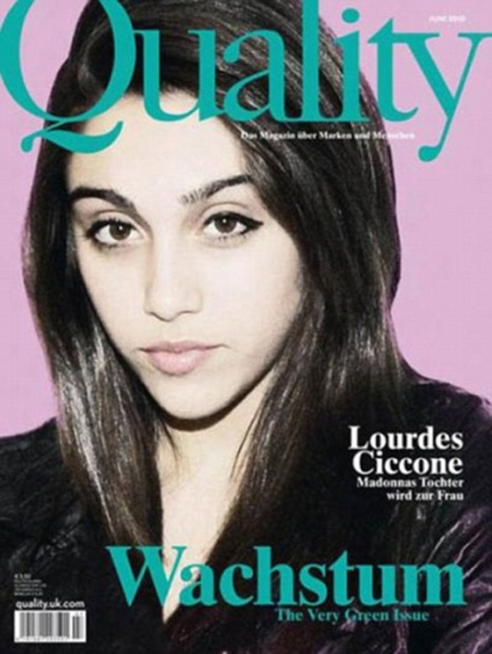 Lourdes Ciccione en la portada de 'Quality'