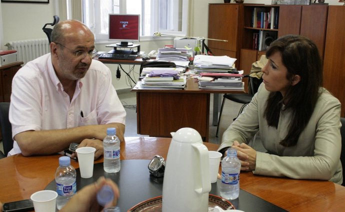 Joan Carles Gallego (CC.OO.) y Alicia Sánchez-Camacho (PP)