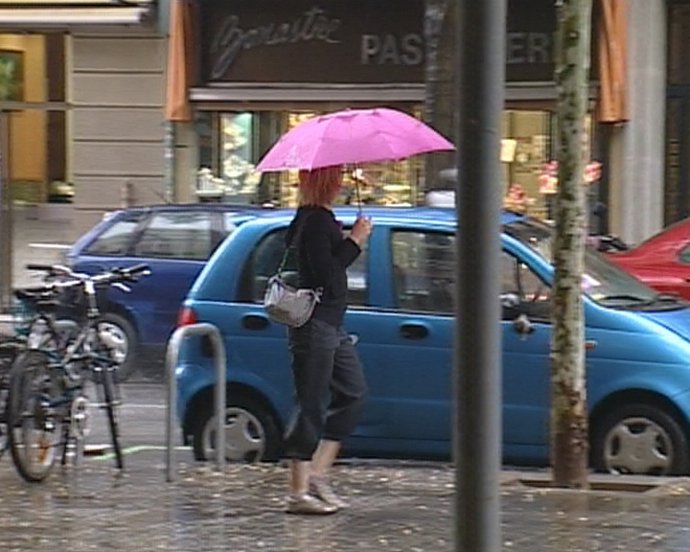 Lluvia y bajada de temperaturas en Barcelona