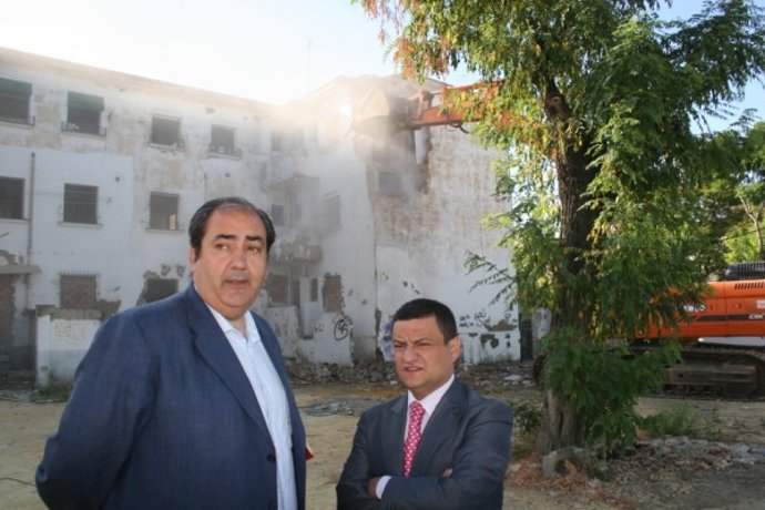 Francisco Fernández y Manuel Rey en Regiones Devastadas