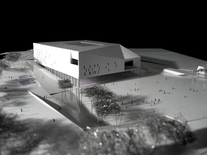 Maqueta del Palacio de Deportes en Gran Canaria para el Mundobasket 2014