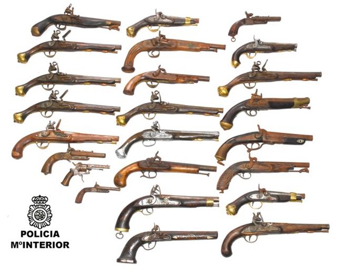 Armas antiguas recuperadas