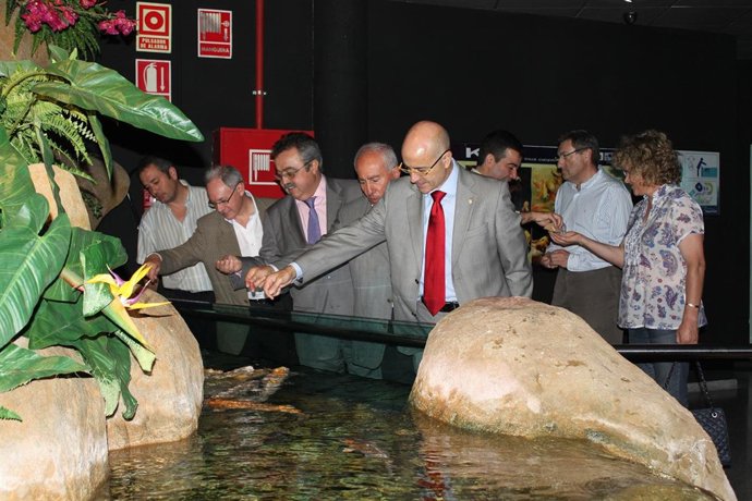 Representantes del sector empresarial Miguel Uribe (Asempal) y Diego Martínez Ca