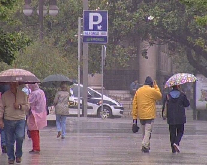 Llueve en Santander