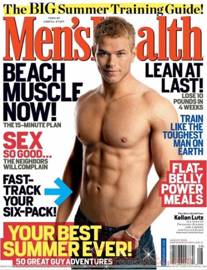 El actor de 'Crepúsculo' Kellan Lutz, portada de la revista 'Men's Health'